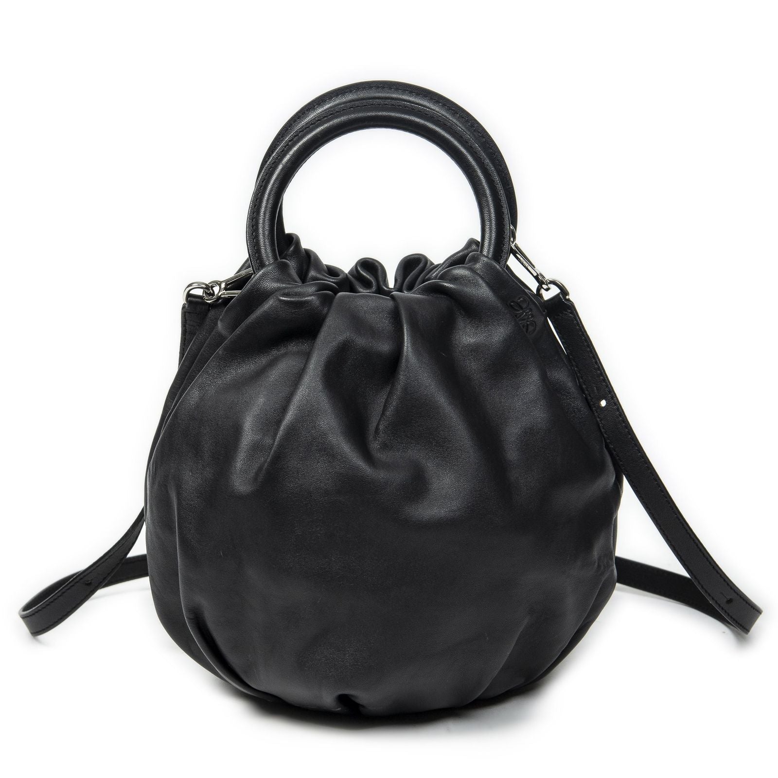 Loewe Bounce Bag Black Calfskin Leather