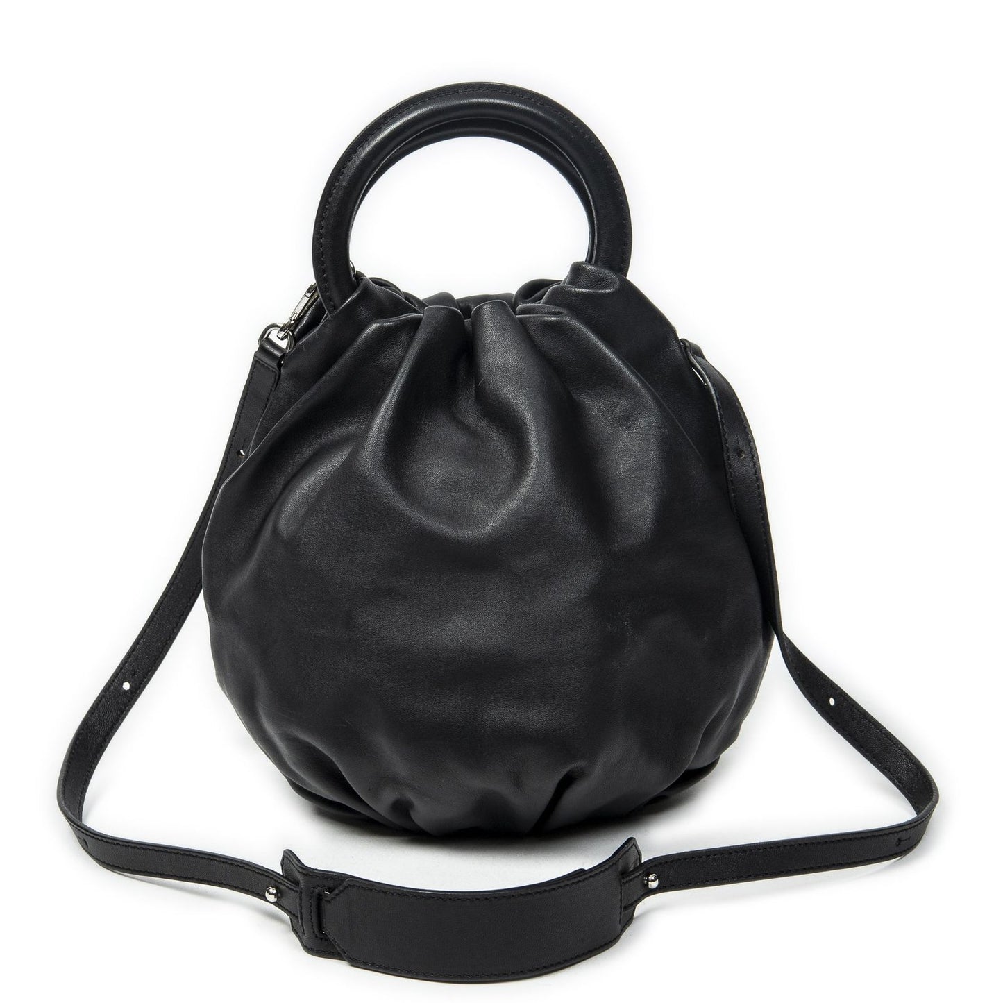 Loewe Bounce Bag Black Calfskin Leather — view 5