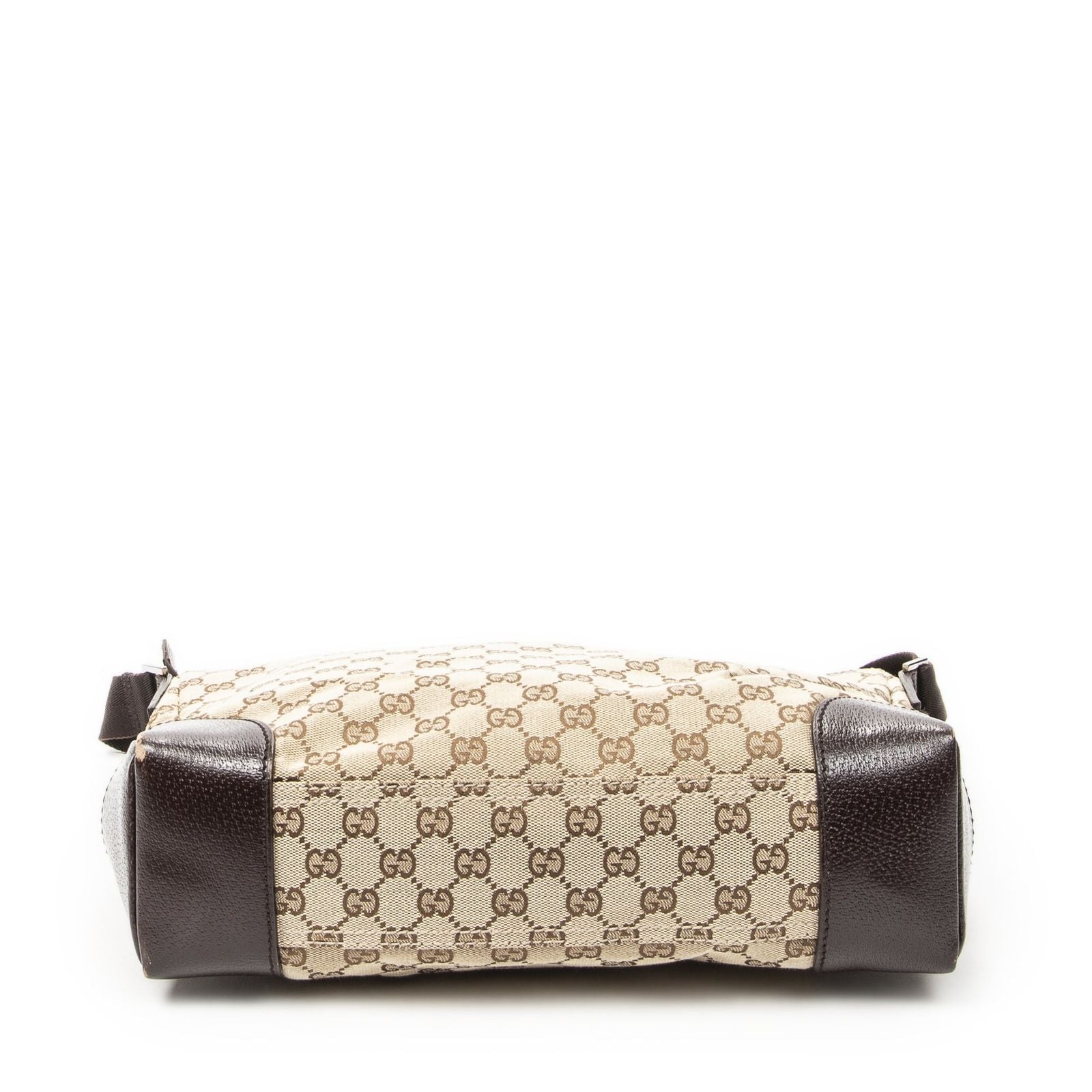 Gucci Zip Messenger Beige Brown GG Canvas — view 6