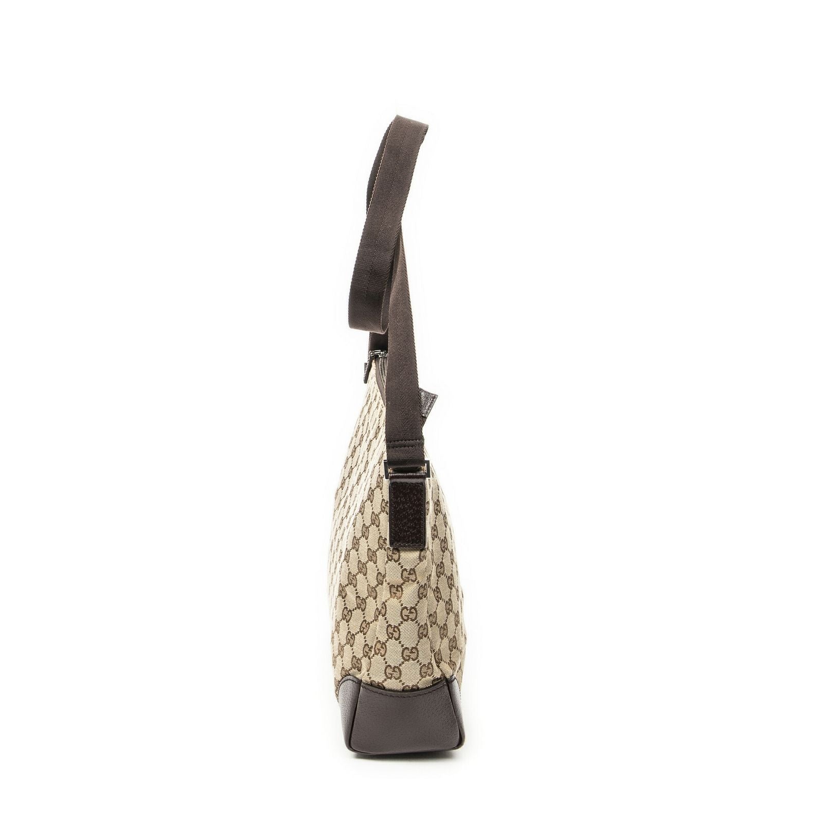 Gucci Zip Messenger Beige Brown GG Canvas — view 4