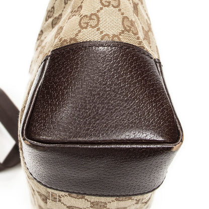 Gucci Zip Messenger Beige Brown GG Canvas — view 7