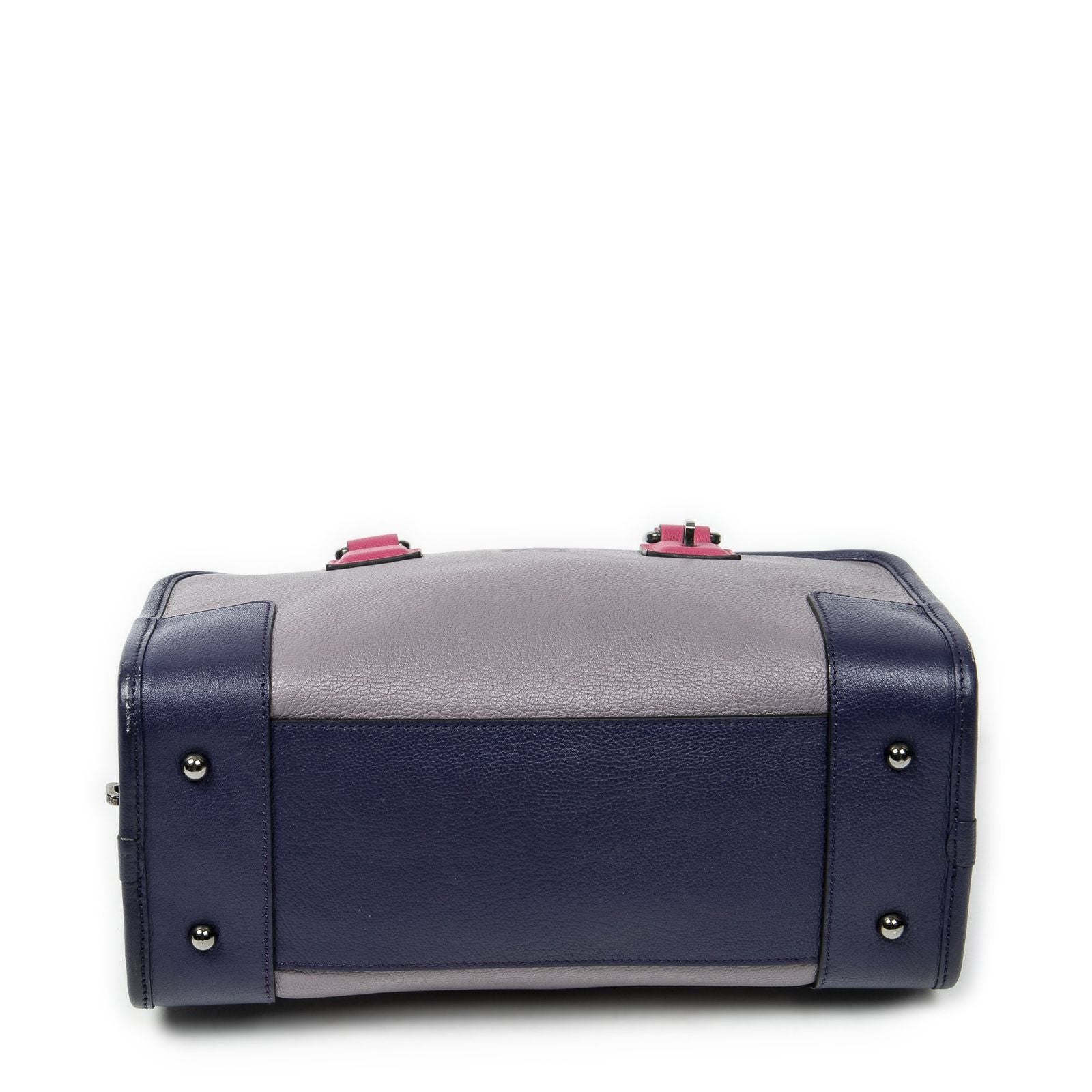 Loewe Tricolor Amazona Lilac Purple Pink Gray Calfskin Leather — view 6