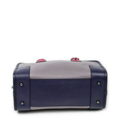 Loewe Tricolor Amazona Lilac Purple Pink Gray Calfskin Leather — view 6