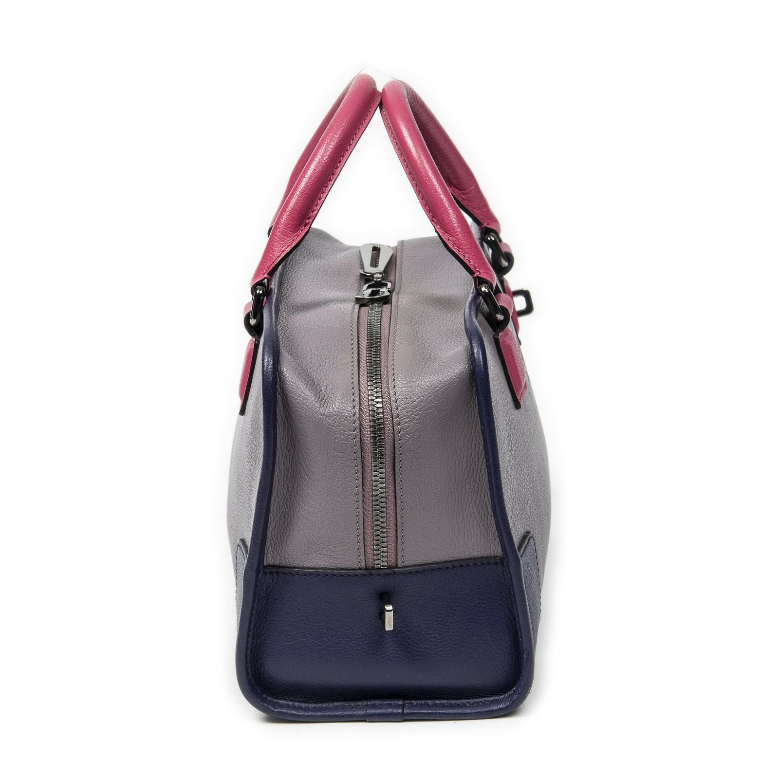 Loewe Tricolor Amazona Lilac Purple Pink Gray Calfskin Leather — view 4