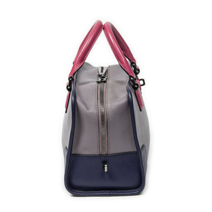 Loewe Tricolor Amazona Lilac Purple Pink Gray Calfskin Leather — view 4
