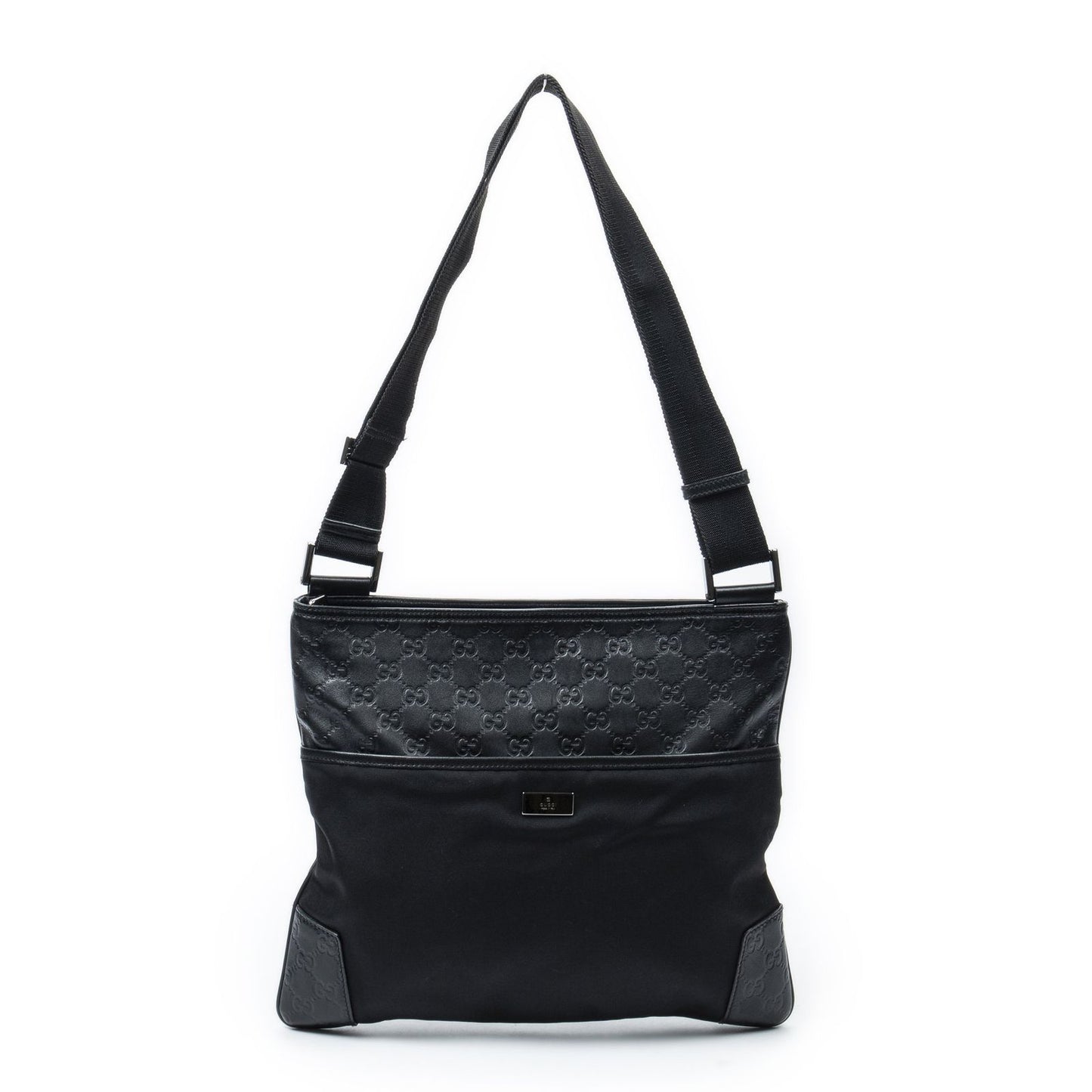 Gucci Messenger Bag Black Nylon Canvas