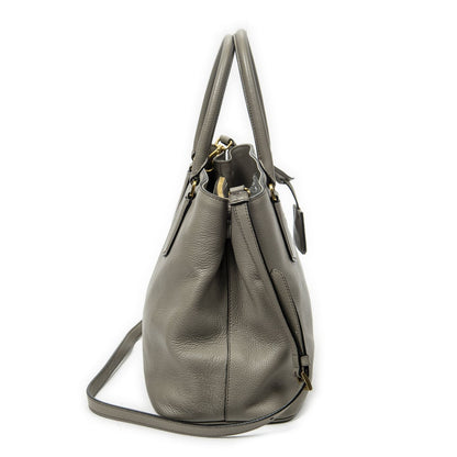 Prada Convertible Open Tote Gray Juvitero Phoenix — view 4