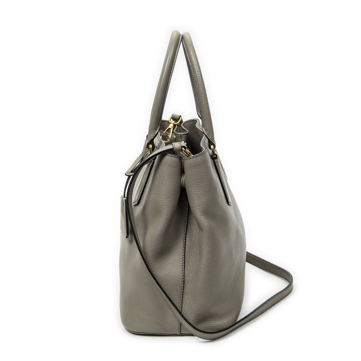 Prada Convertible Open Tote Gray Juvitero Phoenix — view 3