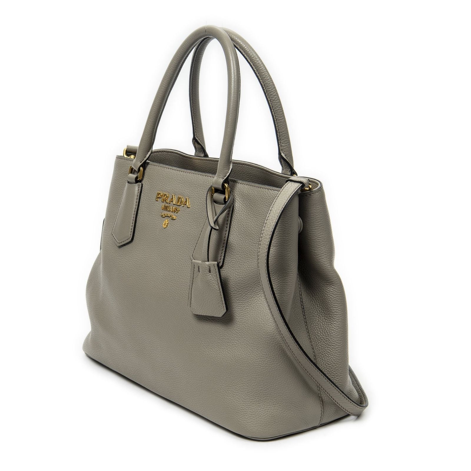 Prada Convertible Open Tote Gray Juvitero Phoenix — view 2