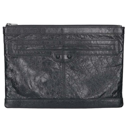 Balenciaga Leather Clutch Black
