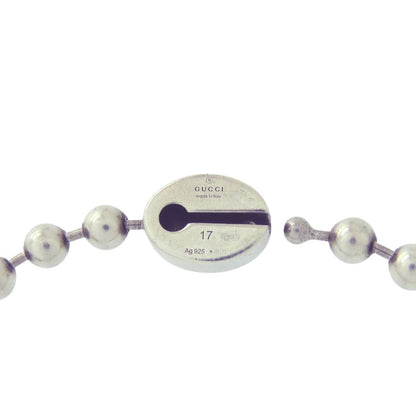 Gucci Interlocking Ball Chain Bracelet 925 Sterling Silver Green — view 3