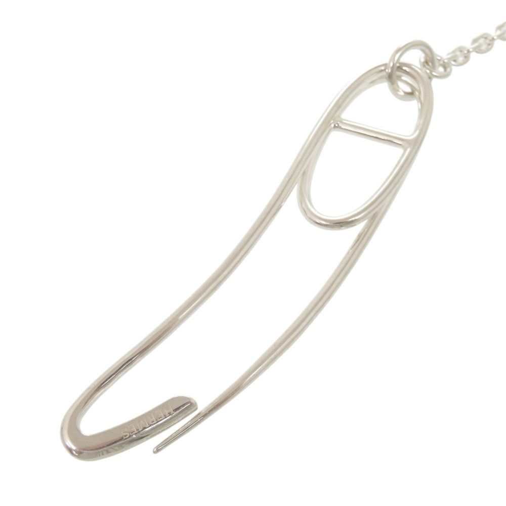 Hermes Chaine D'ancre Punk Long 925 Sterling Silver Necklace — view 8