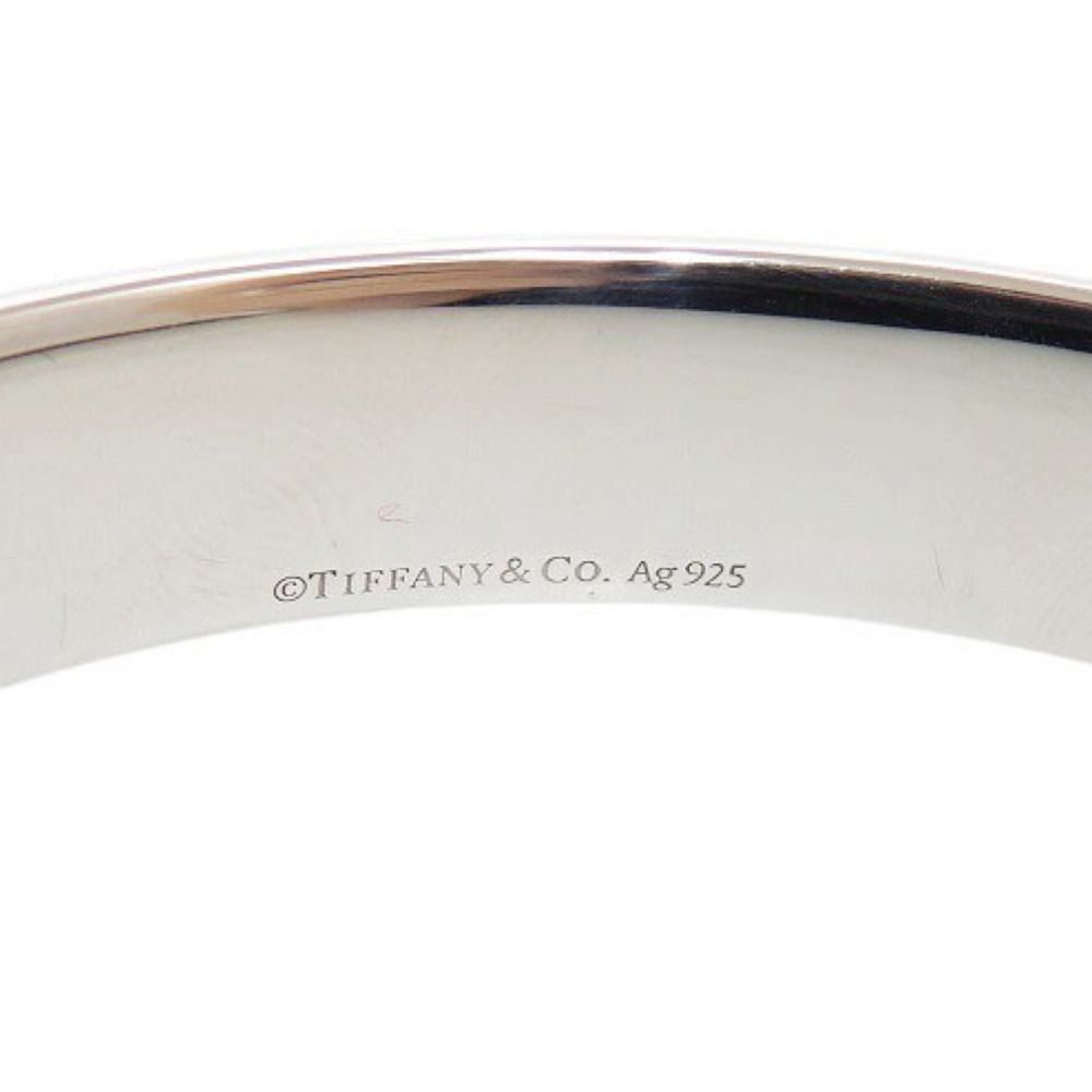 Tiffany & Co Return to Conarrow Calf 925 Sterling Silver Diamond Bangle Bracelet — view 5