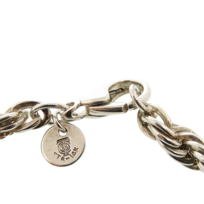 Tiffany & Co Twisted Trope 925 Sterling Silver Gold Bracelet — view 3