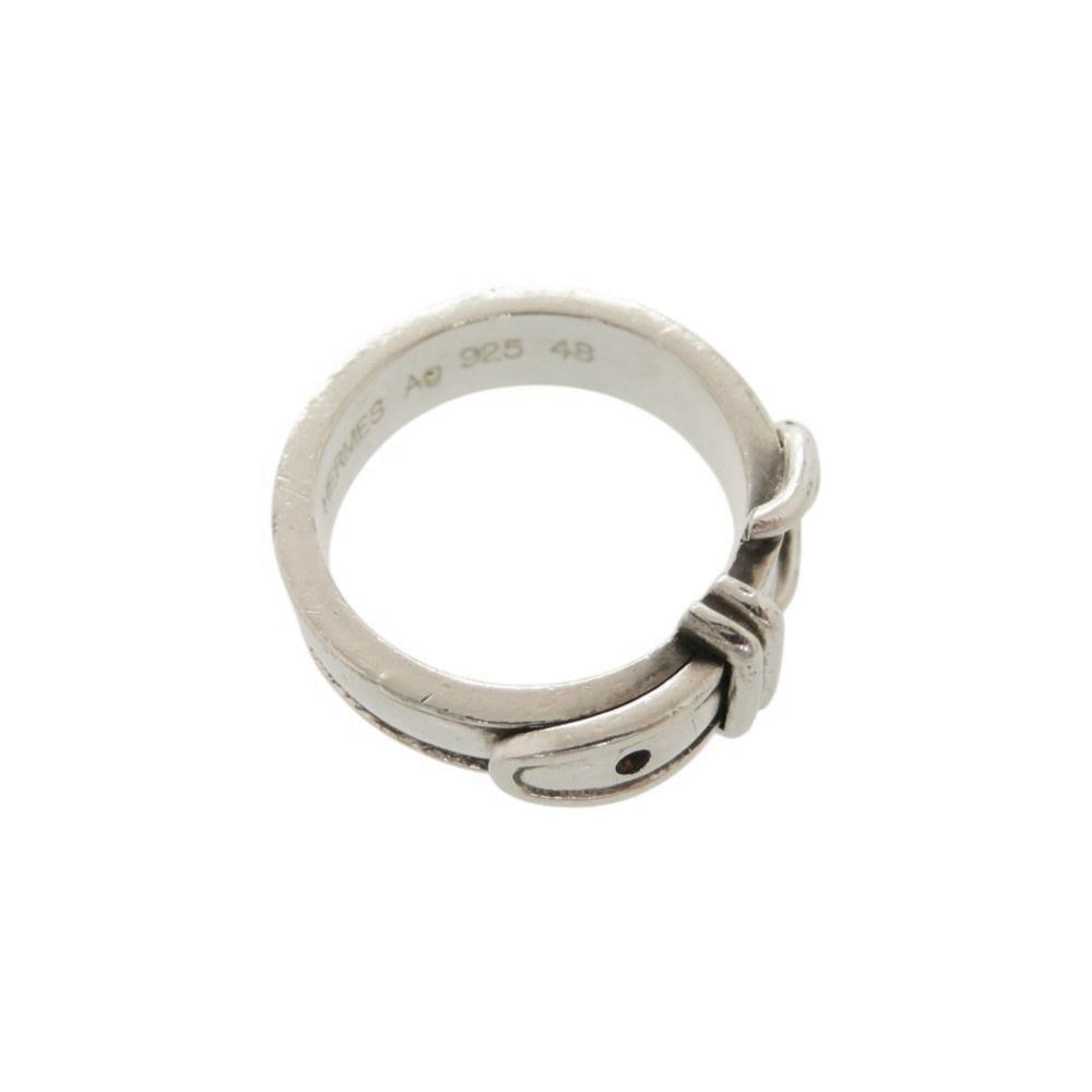 Hermes Ceinture 48 925 Sterling Silver Ring — view 7