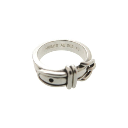 Hermes Ceinture 48 925 Sterling Silver Ring — view 5