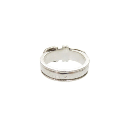 Hermes Ceinture 48 925 Sterling Silver Ring — view 3