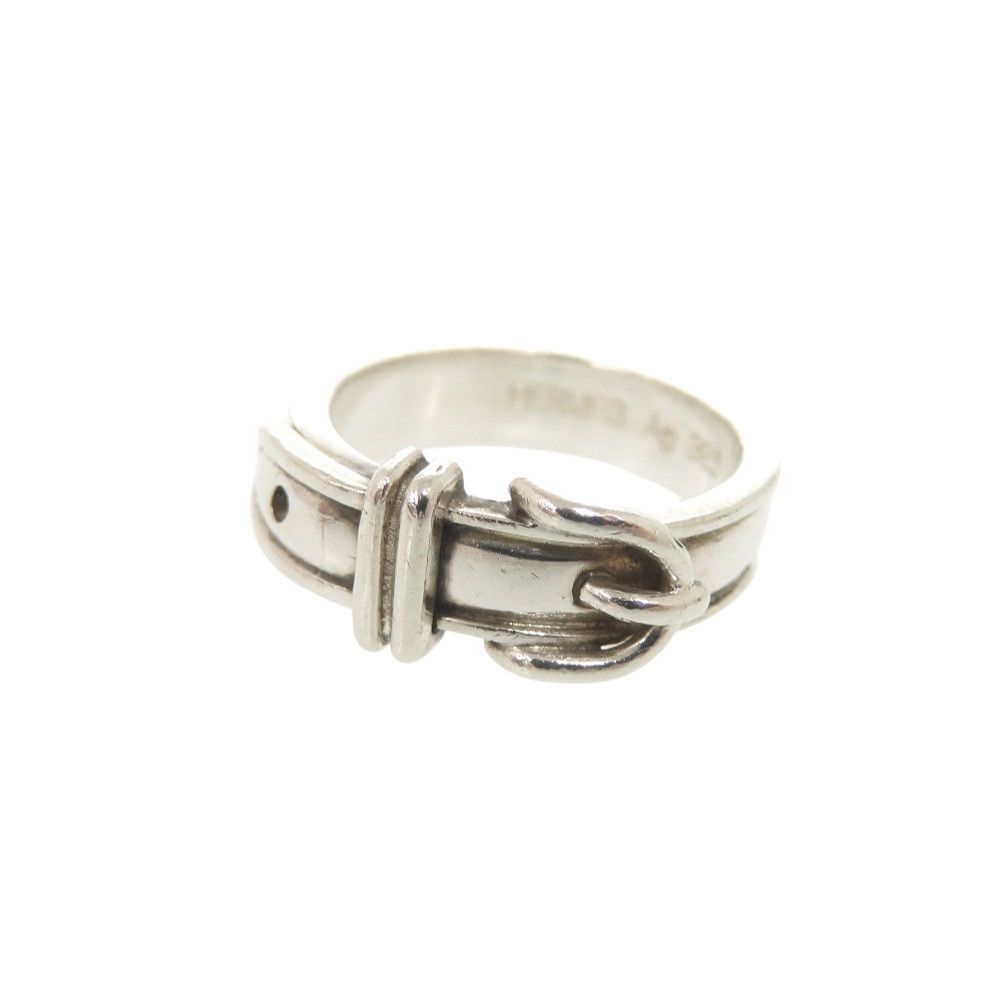 Hermes Ceinture 48 925 Sterling Silver Ring — view 6