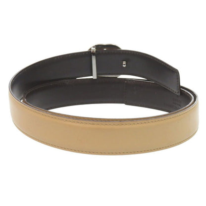 Gucci Interlocking Leather Beige Belt — view 2