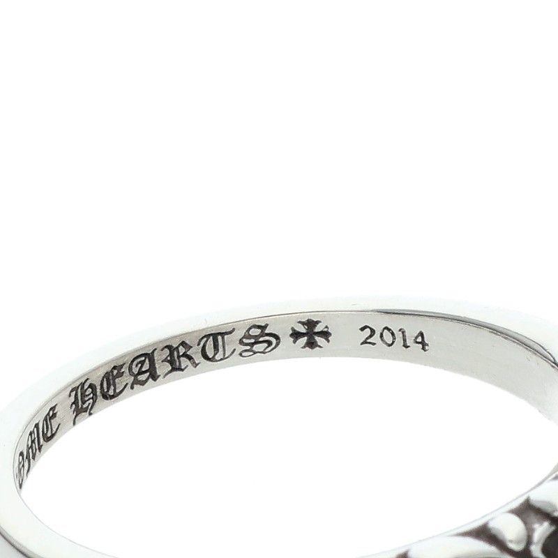 Chrome Hearts Baby Classic Floral Cross Silver Ring — view 4