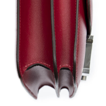 Hermes Mini Constance Bag Rouge Viftade Lacto Leather — view 8