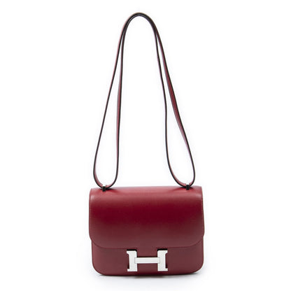 Hermes Mini Constance Bag Rouge Viftade Lacto Leather