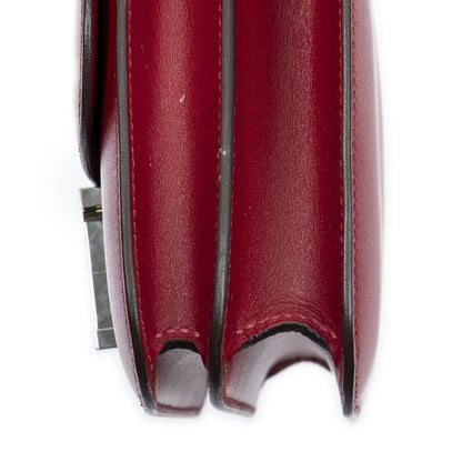 Hermes Mini Constance Bag Rouge Viftade Lacto Leather — view 7