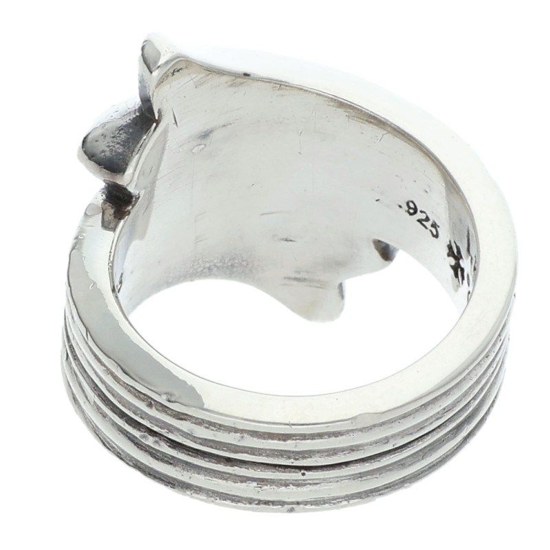 Chrome Hearts Cross Tail Silver Ring — view 2