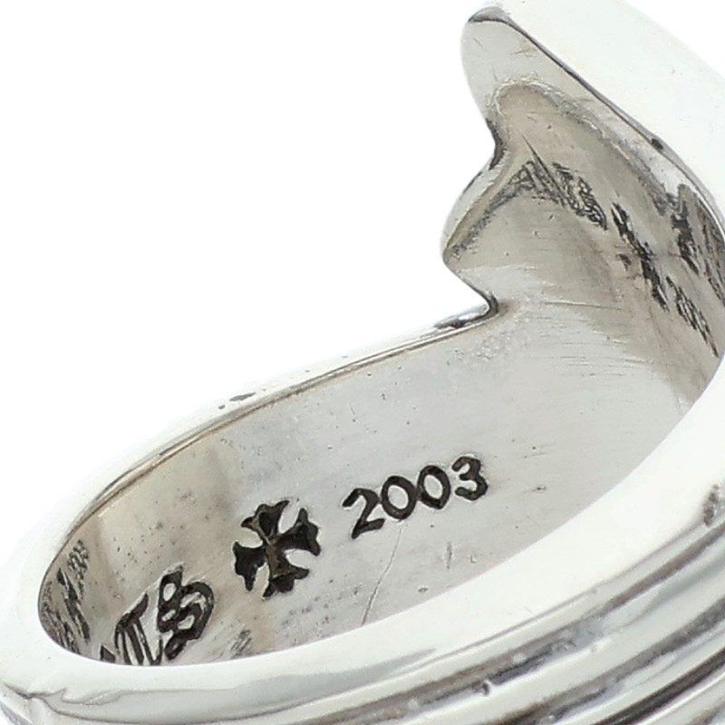 Chrome Hearts Cross Tail Silver Ring — view 4