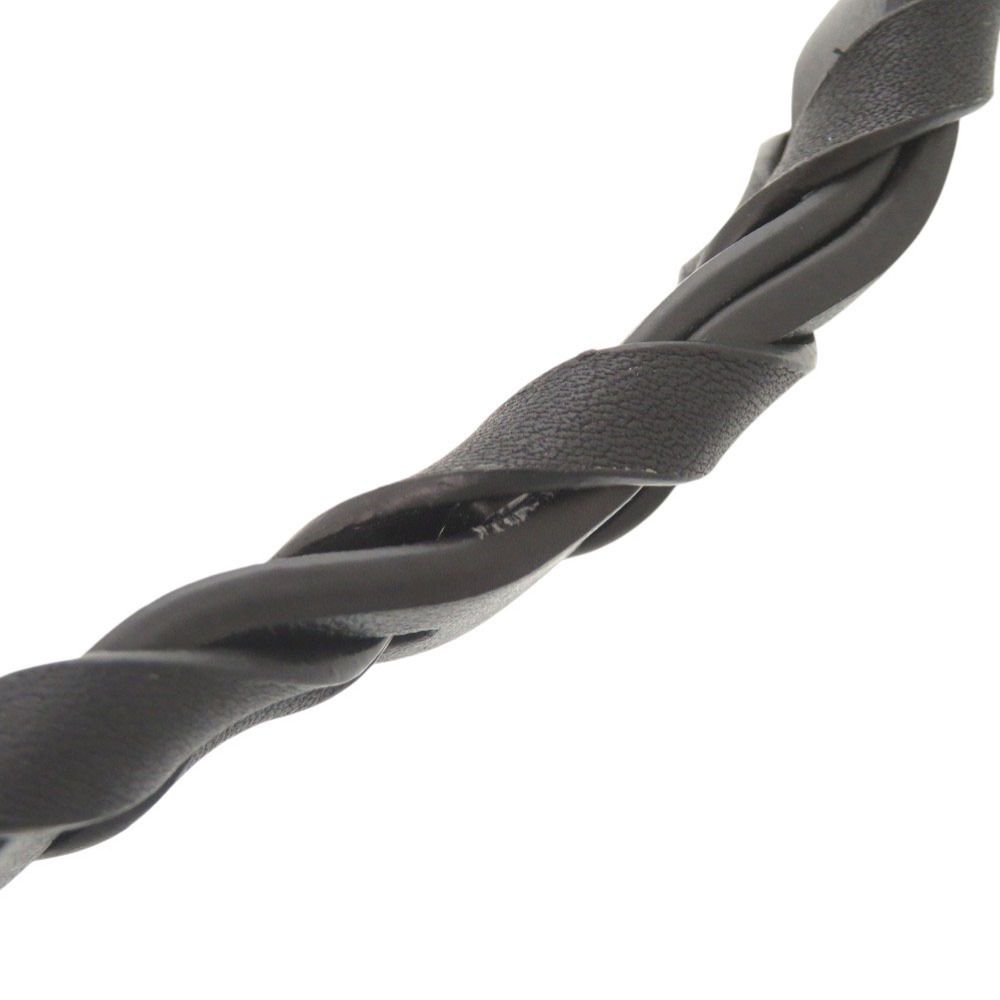 Loewe Braided Leather Black Shoulder Strap — view 8