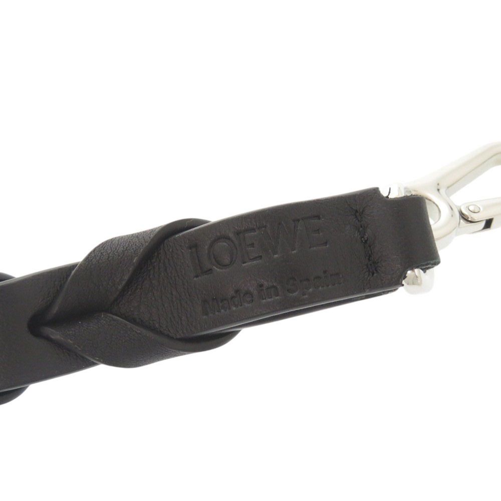 Loewe Braided Leather Black Shoulder Strap — view 5