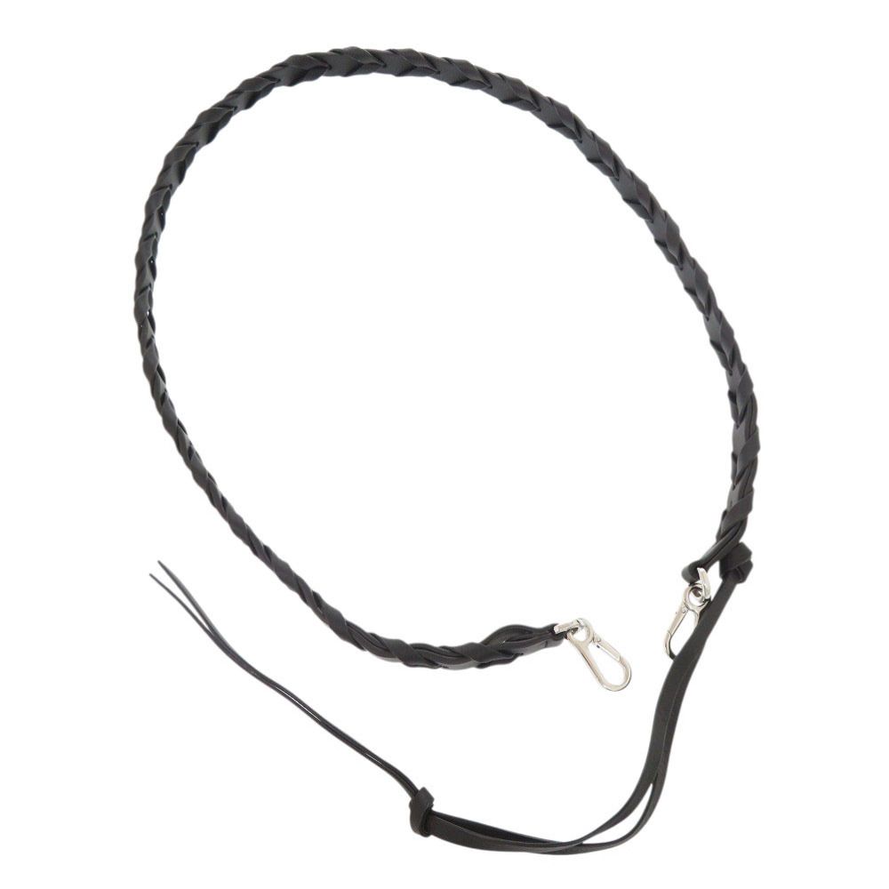 Loewe Braided Leather Black Shoulder Strap — view 3