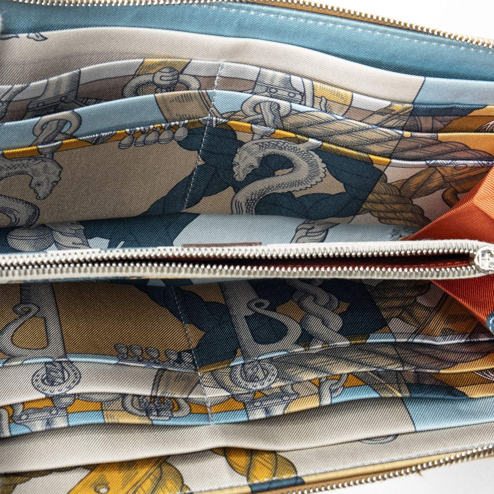 Hermes Azap Silk Wallet Tan Epsom — view 4