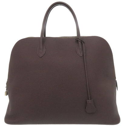 Hermes Bolide 45 Togo Ebene Silver Handbag
