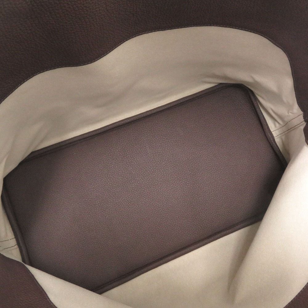 Hermes Bolide 45 Togo Ebene Silver Handbag — view 6