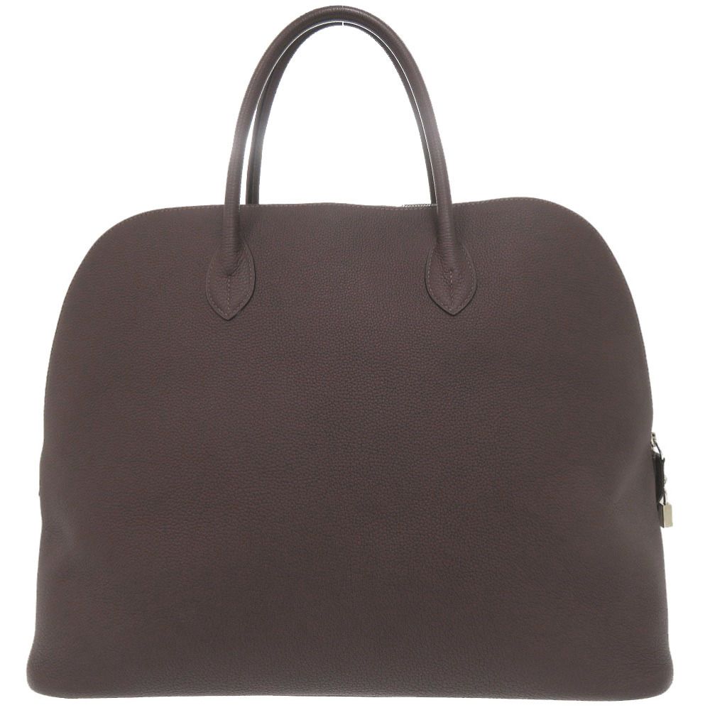Hermes Bolide 45 Togo Ebene Silver Handbag — view 2