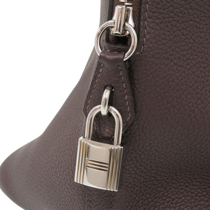 Hermes Bolide 45 Togo Ebene Silver Handbag — view 8