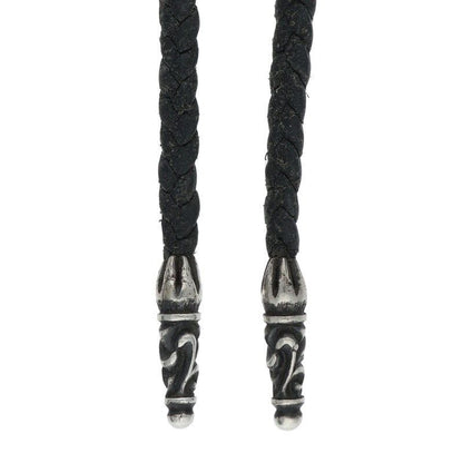 Chrome Hearts Leather Braid Scroll Necklace — view 4