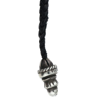 Chrome Hearts CH Crs Sml BC Small CH Cross Boro Chip Silver Necklace — view 4