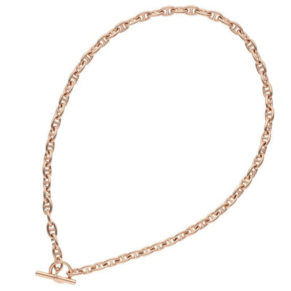 Hermes Chaine D'ancre TPM 18k Pink Gold TPM Choker Necklace — view 2