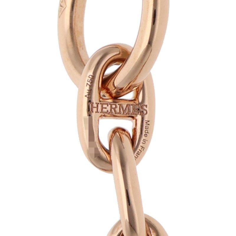 Hermes Chaine D'ancre TPM 18k Pink Gold TPM Choker Necklace — view 3