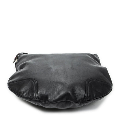 Gucci Large Web Prince Hobo Black Gray Calfskin Leather — view 6