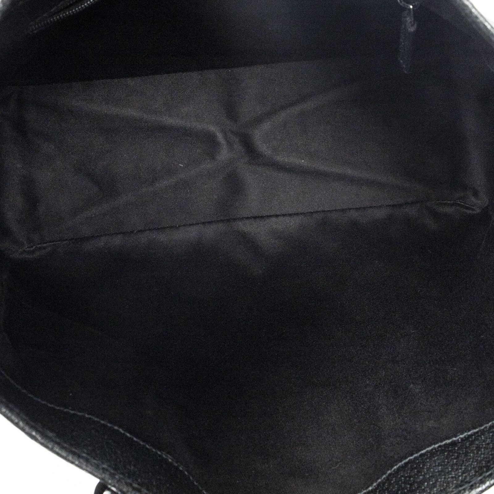 Gucci Small Shoulder Tote Black GG Canvas — view 9