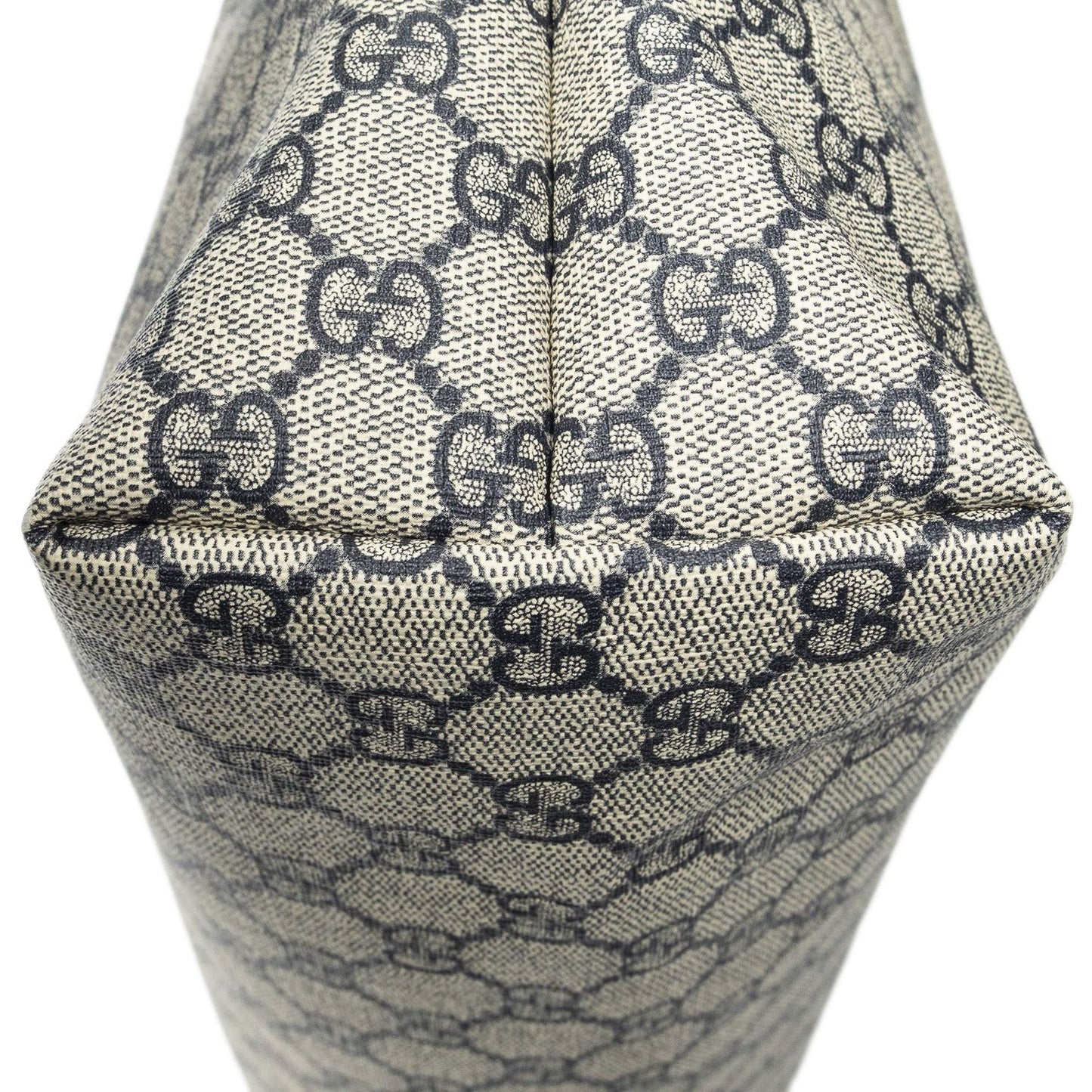 Gucci Web Loop Tote Beige Navy Supreme Canvas — view 8