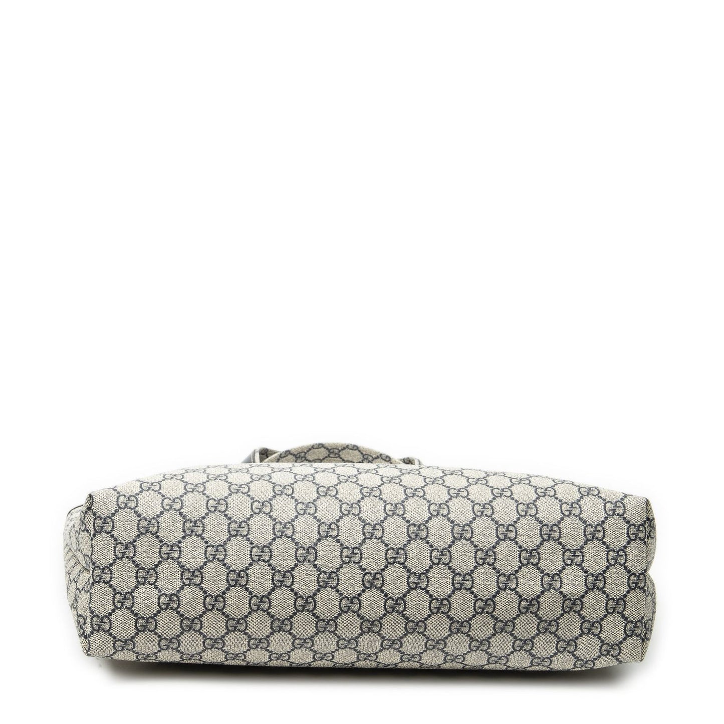 Gucci Web Loop Tote Beige Navy Supreme Canvas — view 6