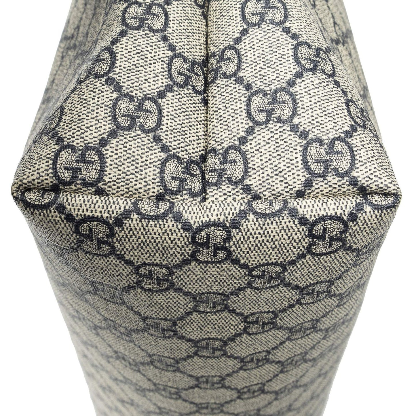 Gucci Web Loop Tote Beige Navy Supreme Canvas — view 7