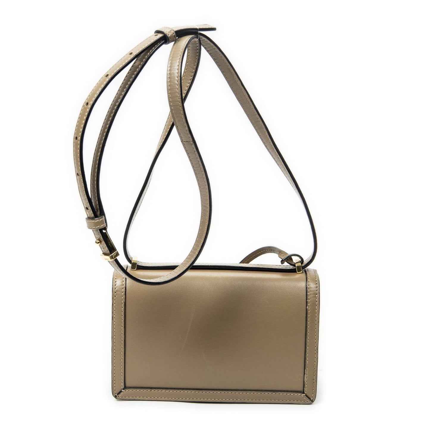 Loewe Small Barcelona Light Brown Calfskin Leather Messenger Bag — view 5