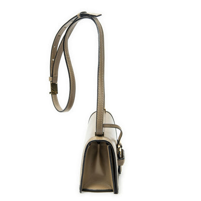 Loewe Small Barcelona Light Brown Calfskin Leather Messenger Bag — view 4