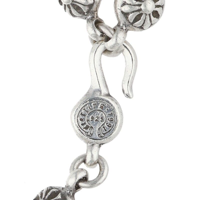 Chrome Hearts No1 Ball 1 Cross Silver Bracelet — view 4