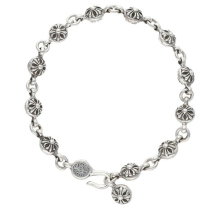 Chrome Hearts No1 Ball 1 Cross Silver Bracelet — view 2